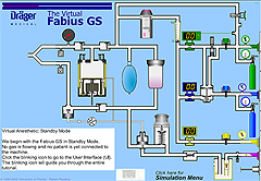 Anesthesia Machine Transparent Reality Simulation – Virtual Fabius GS – VFGS